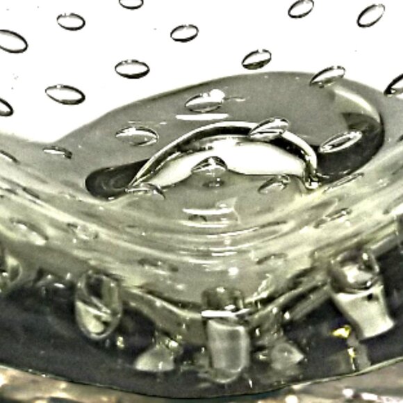 Italy Rare Murano Glass Bowl Barovier & Toso Bullicante Glass 60s - Picture 10 of 10